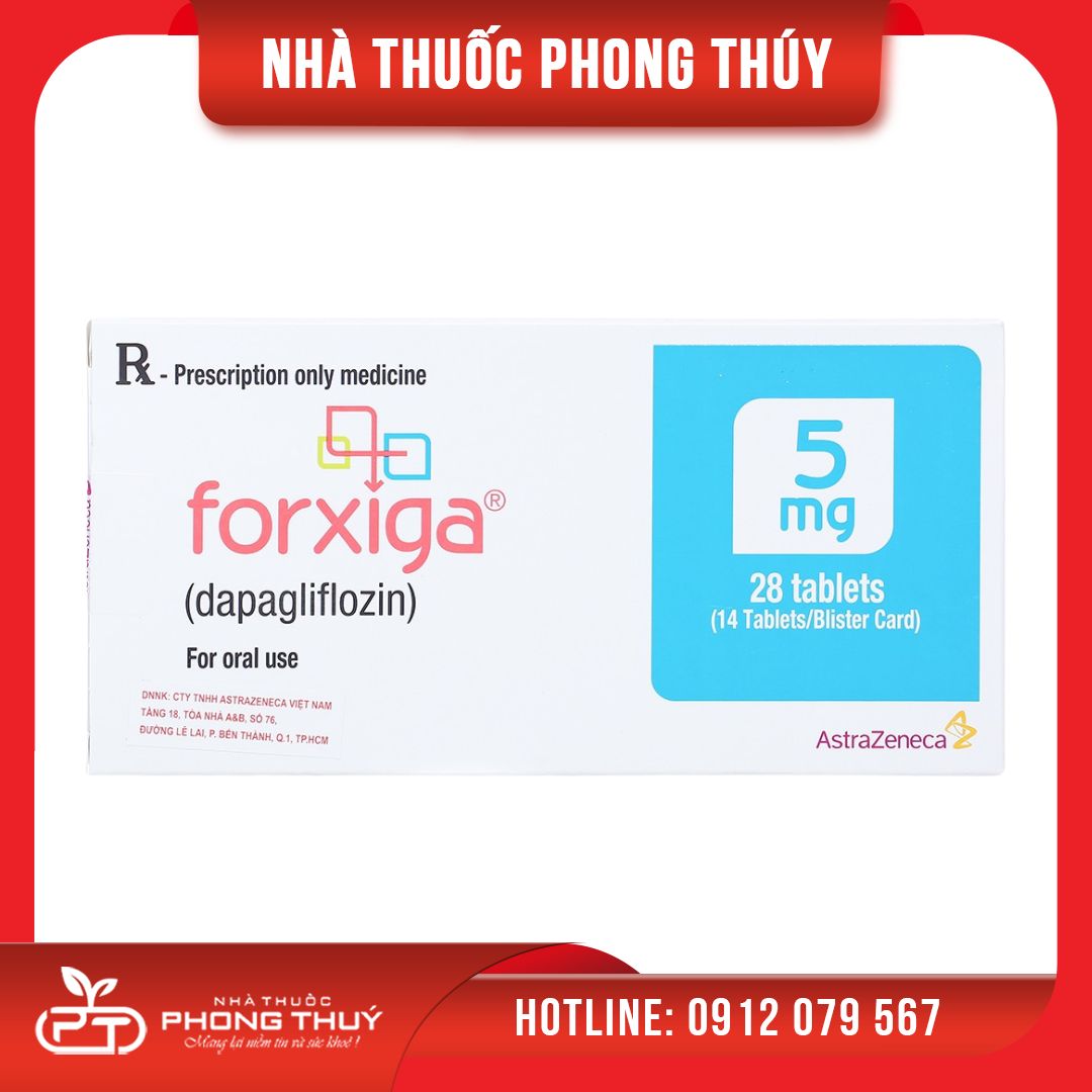 Thuốc điều trị đái tháo đường type 2 Forxiga 5mg (28 viên) – Nhà Thuốc ...