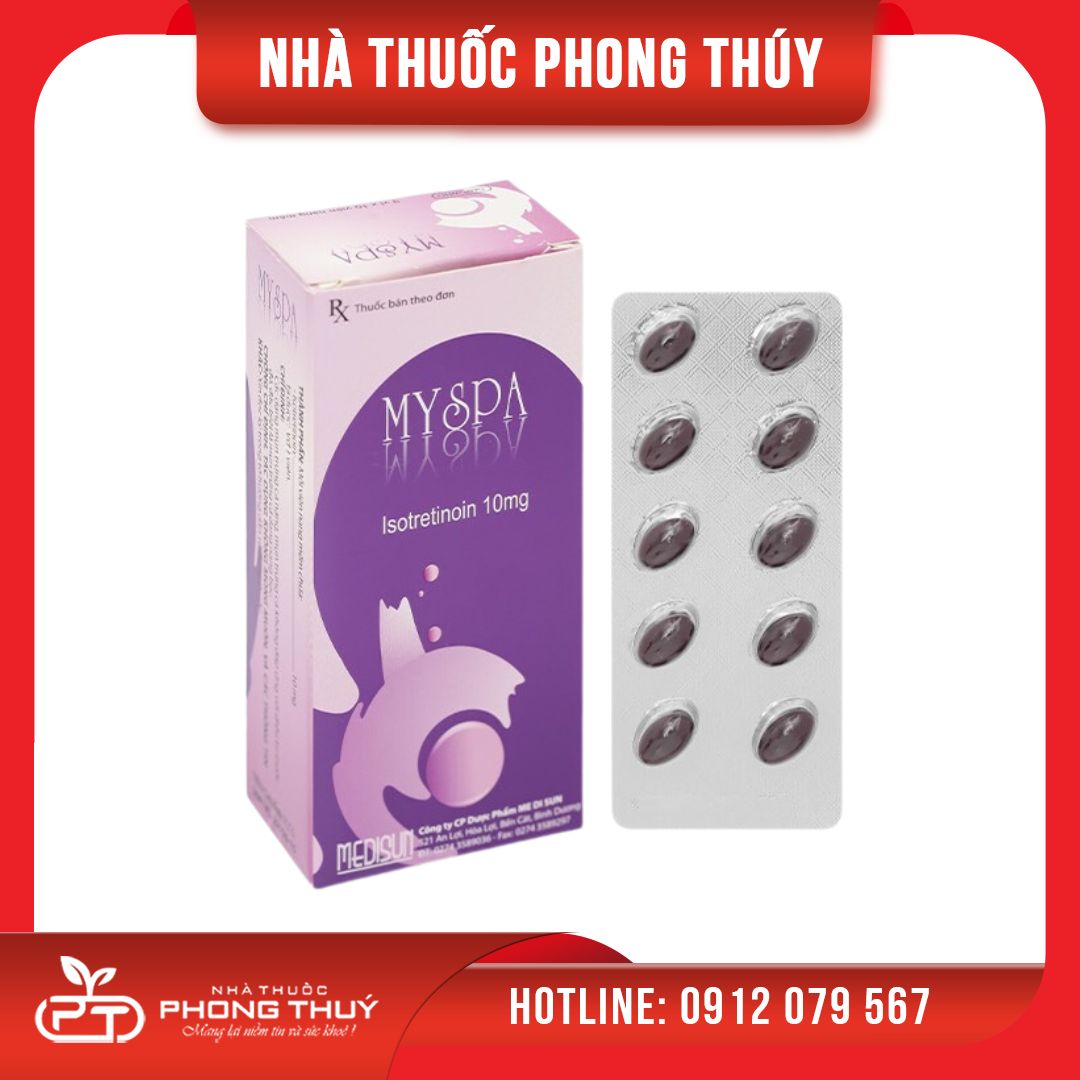 Thuốc điều Trị Các Dạng Mụn Trứng Cá Nặng Myspa Medisun 30 Viên Nhà