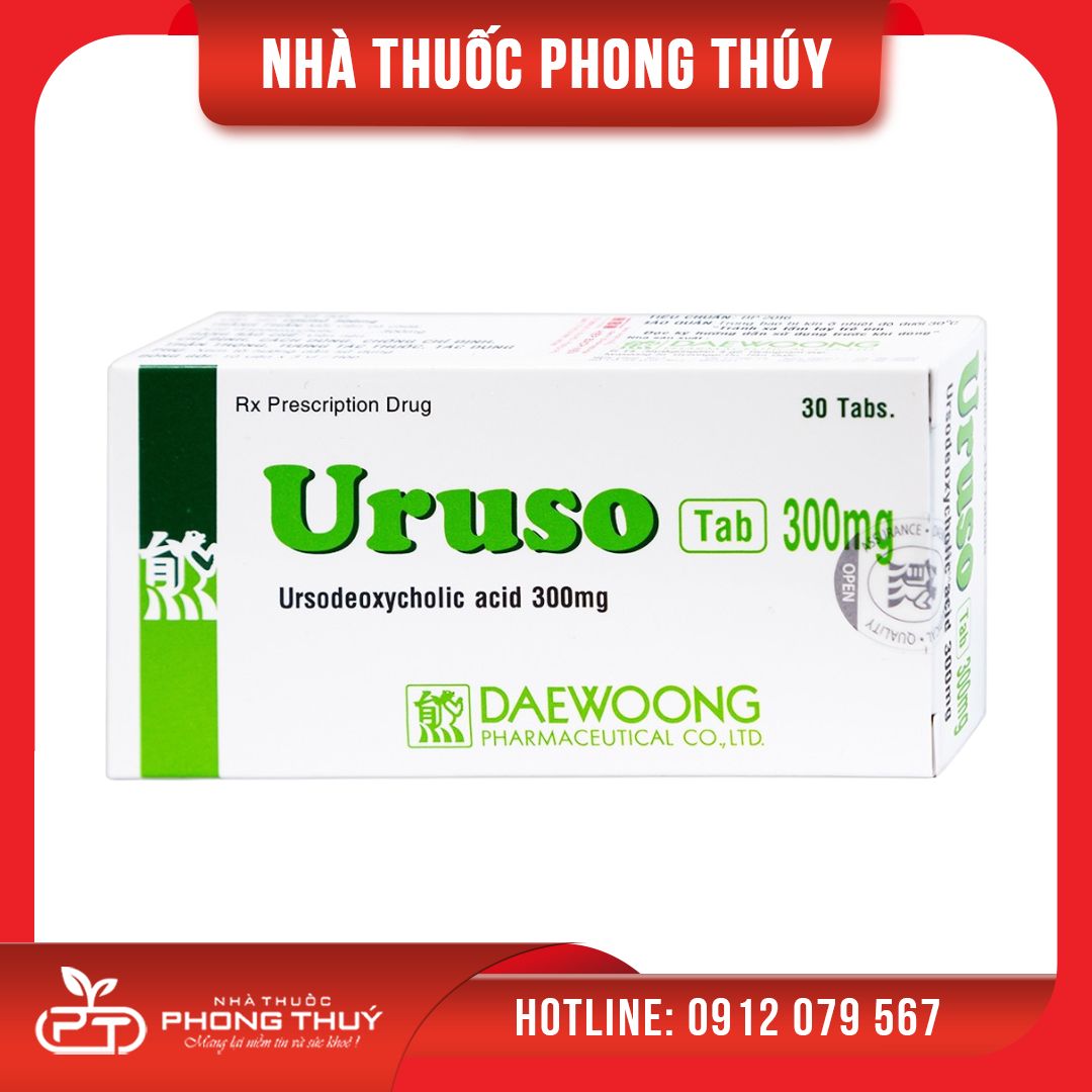 Thuốc điều trị sỏi mật Uruso Tab 300mg (100 viên) – Nhà Thuốc Phong Thuý